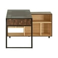thumbnail image 3 of Techni Mobili RTA-385DL-OAK L-Shape Corner Desk with Multiple Storage, Oak, 3 of 6