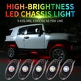 thumbnail image 2 of Speravity 4 Uds luces de chasis de coche impermeable LED neón brillo alto brillo camión yate Trail Rig lámpara barra decorativa Type5 NO5, 2 of 6