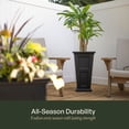 thumbnail image 6 of Fairfield 28in Tall Planter - Black (2-Pack), 6 of 17
