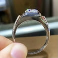 thumbnail image 4 of 11mm Round AAA Cz Band Ring Men's 925 Silver Fashion Luxury Wedding Ring Sz 6-10, 4 of 5