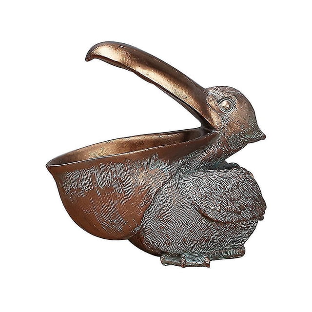 Figura de almacenamiento de llaves de tucán, estatua de pelícano, cesta de almacenamiento, forma de animales y pájaros