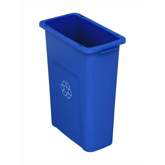 Sturdy Essentials Waste Wise 20 Gallon Blue Recycling HDPE Trash Can Compatible with all Waste Wise Lids and Signs - (20 Gallon, 12 Pack)