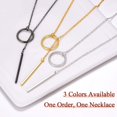 thumbnail image 5 of FOCALOOK Lariat Y Necklace Long Necklace for Women Vertical Bar Looped Adjustable Black Jewelry Chain Drop Necklace, 5 of 9