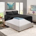 thumbnail image 5 of Clara Clark Hotel Luxury Soft Microfiber Extra Deep Pocket 7 Piece Bed Sheets Set, Fits 18"-24", Split King, Black, 5 of 8