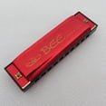 thumbnail image 3 of MasteelfCA 10 Hole Plastic Harmonica Music Instrument for Beginner Students Kids Gift (Red), 3 of 7