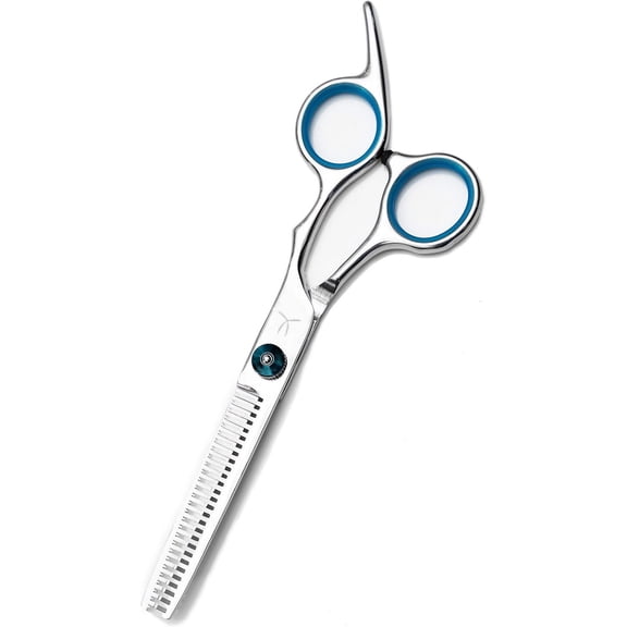 Pekkaxy Hair Cutting Scissors Thinning Shears，6.5 Inch Professional Stainless Steel Barber Hair Scissors，for Both Salon and Home Use