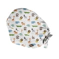thumbnail image 5 of Scrub Cap,Working Cap with Sweatband for Women Men,Adjustable Unisex Tie Back Hat Nurse Surgical Caps, 5 of 5