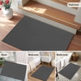 thumbnail image 5 of Dark Gray Washable Area Rug 2x3 Solid Color Low-Profile Area Rugs with Non Slip Backing Indoor Floor Carpet for Entrance Living Room Bedroom Home Office, 5 of 9