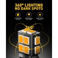 thumbnail image 5 of AUXITO 194 LED Light Bulb Amber Yellow 168 2825 W5W T10 Wedge 14-SMD LED Replacement Bulbs for Car Dome Map Door Courtesy License Plate Lights, Pack of 10, 5 of 8