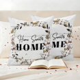 thumbnail image 3 of Farmhouse Wreath Outdoor Waterproof Pillow Covers, Sweet Home Rustic Plants Texture Grey Wood Decorative Square Throw Pillowcase Sofa Cushion Sham for Patio/Couch/Chair, 20"x20" 2 Pack, 3 of 8