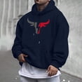 thumbnail image 2 of CONFREE Men's Hoodies Casual Prints Hoodies For Men Graphic Long Sleeve Pullover Hooded Sweatshirts With Pockets, 2 of 5