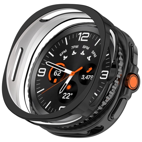 XIHAMA case Compatible for Samsung Galaxy Watch 8 Classic 46mm Case, Solf TPU Protective Bumper Cover Shockproof Scratch Case for Galaxy Watch 8 Classic [NO Screen]