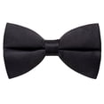 thumbnail image 2 of Black Bow Ties for Men Pretied Bowties Solid Color Classic Satin Bow Tie Formal Business Tuxedo Adjustable Bowtie Wedding Party, 2 of 8