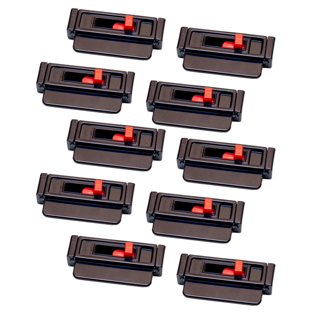 Seat Belt Tension Adjuster (Universal 10-Pack Black) - Relieves Irritation and Prevents Seat Belt Neck Discomfort While Driving or Riding in Cars - Slide, Lock and Go