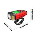 thumbnail image 3 of USB Rechargeable LED Headlight, 130dB Horn, 999Lumen Beam, Durable Plastic Body, For Cycling, Hiking, Emergency Safety, Reflective Strips, Wide Beam Coverage, Multi-Mode Lighting, USB Fast Akmoler, 3 of 9