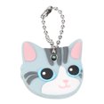 thumbnail image 2 of Llavero Del Bolso de La Cartera Del Coche ANGGREK Cachorro Lindo Pug Gato Gris Claro, 2 of 8