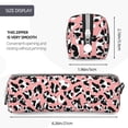 thumbnail image 3 of Fotbe Cow Animal Skin Pattern Leather Pencil Case, Pencil Pouch with Durable Zipper, Compact and Stylish Organizer for Stationery, Art Supplies, Travel Essentials, 3 of 7