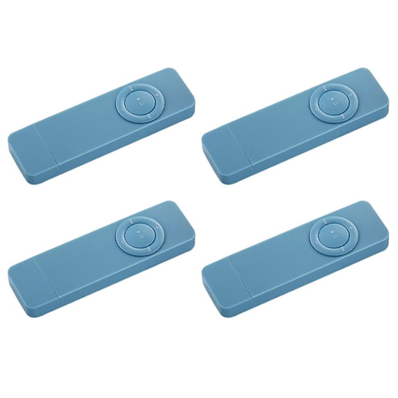 4X Portable USB Sport U Disk Mini Mp3 Music Player Support 32GBTF Card(Blue)