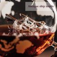 thumbnail image 4 of Kemstood Whiskey Decanter Sets for Men (28 oz / 850 ml) - Detailed Etched World Globe Designed Decanter in Premium Gift Box - Unique Whiskey Gifts for Men - Home Decor & Stylish Home Bar Accessories, 4 of 5