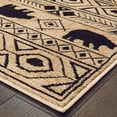 thumbnail image 2 of Oriental Weavers Woodlands Area Rug - 9651A - 9'10" x 12'10" - in Ivory/ Black - Lodge Style, Stain Resistant, Family and Pet Friendly , Family, Dining, Living Room Rug, 2 of 2