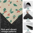 thumbnail image 3 of Beige Christmas Holly Pattern Kitchen Rugs Sets Of 3,Kitchen Runner Rugs Non Skid Washable,Decorative Kitchen Floor Mats for Kitchen,Sink,Laundry,17"x30"+ 17"x47" + 17"x59", 3 of 6