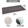 thumbnail image 3 of Haosy Dark Coffee Bathroom Rugs Non Slip Absorbent Soft Plush Quick Dry Bath Mat, 39"x20", 3 of 8