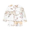 thumbnail image 4 of CCRFTGI Cute Shirts for Kids Girls 10-12 3/4 Sleeve Animal Print Tween Girls Trendy Clothes Tee Shirts Summer Trendy Loose Comdy Crew Neck T-Shirts Beige 9-10 Years, 4 of 4