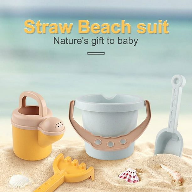 Pelle de plage - 1 jouet de plage pour enfant - Pelle à neige avec poignée  en bois - Pelle légère - Couleur : jaune
