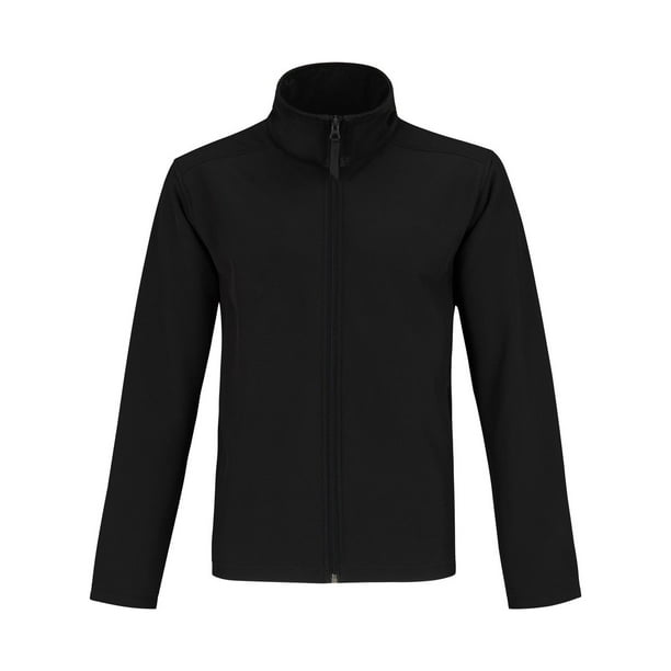 B&C - Chaqueta softshell repelente al agua de dos capas para hombre (Negro/Negro) B and C UTRW4835_blackblack