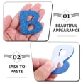 thumbnail image 2 of Shisuyan 3 Sets Font Letters Set Sequin Glitter Classroom Alphabet Cutout Eva English Letters Numbers Geometric Shape Stickers For Bulletin Poster Board Home School, 2 of 8