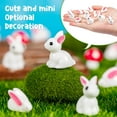 thumbnail image 4 of 50 Pcs Mini Bunny Figurines Bulk Rabbit Miniature Figurines Resin Cute Animals Miniature Bunny Figures Mini Bunny for Easter Egg Fillers Dollhouse Cake Home DeCor, 4 of 7