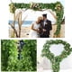 thumbnail image 4 of 12 Uds. * 2m planta Artificial de hiedra para exteriores, guirnalda de hojas de follaje Artificial de hiedra falsa, decoración del hogar para boda, balcón, cocina, jardín, oficina JAMW Sencillez, 4 of 5