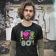 thumbnail image 3 of Playera de Hombre con Estampado Rubik Brillante en la oscuridad Retro Epoca de los 80´s Colores Fosforescentes | Diseños retro y vintage, 3 of 5