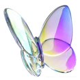 thumbnail image 3 of Estatuilla de mariposa de cristal, estatua de mariposa de cristal, estatua de animal para sala de estar, oficina, entrada, decoración del gabinete Vistoso, 3 of 8