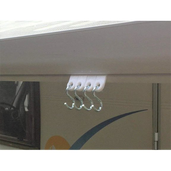 Awning Rail Hook Ring with S hooks 4 Pack : Motorhome and Caravan Hanger