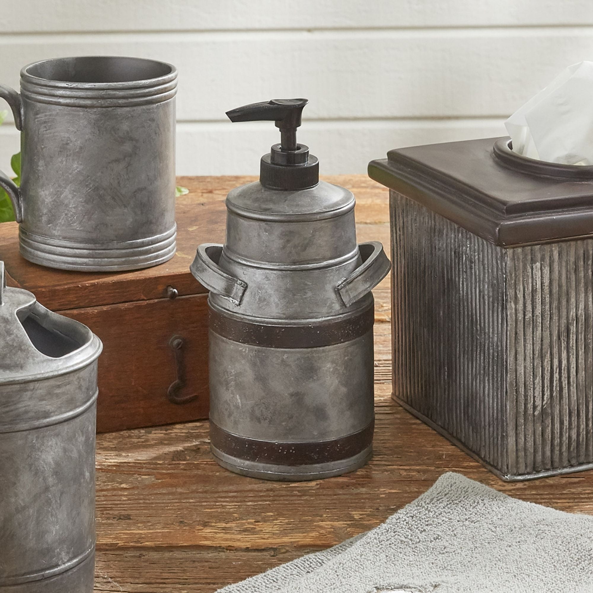 Park Designs Antique Farmhouse Milk Pitcher Dispenser - Gray