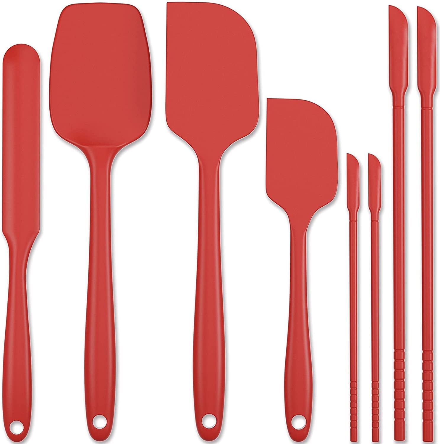 StarPack Basics Small Silicone Spatula (8.5), High Heat Resistant to  480°F, Hygienic One Piece Design, Non Stick Rubber Cooking Utensil