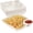 White, variant on KALAKALA 8 pcs Chips and Salsa Serving Dish, White Reusable Chip and Dip Bowl Serving Dishes for Entertaining Plastic Dip Tray Plate with Dipping Sauce Compartment