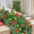 Christmas Garland Decorations, 9FT Christmas Garland with Lights Pre