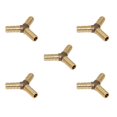 thumbnail image 1 of 5 piezas de latón en apariencia de Y de 3 vías tubo de manguera de púas tubo adaptador de de pagoda conector de acoplamiento riego de jardín 8 mm-8 mm Macarena Conector de conexión con púas, 1 of 5