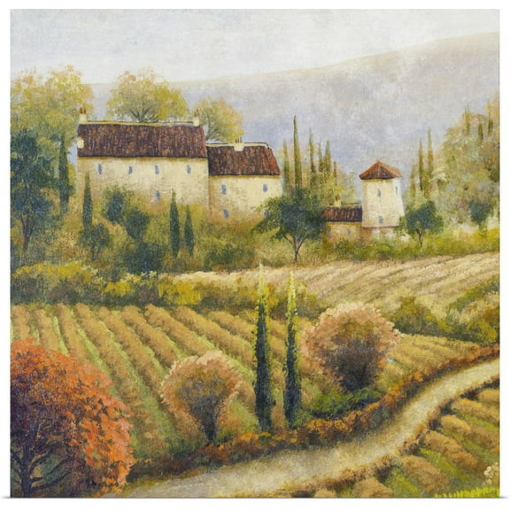 GBC | "Tuscany Vineyard I" Art Print - 30x30