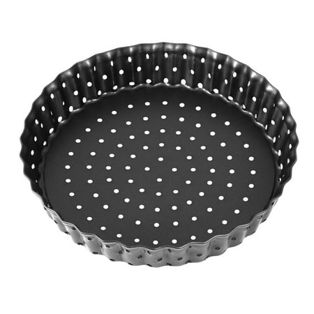 

Pizza Tart Pan Non-Stick Pizza Pan With Holes Round Baking Tart Mould Removable Bottom Pie Tray (Small 5Inch)