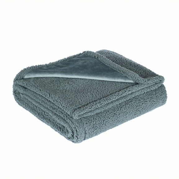AUQ Throw Blanket,Flexible Texture Wrap Throw Blanket for Couch,All-Pet Use Warm Blanket,Gray,57*85in