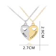 thumbnail image 3 of Exquisite Girls Friendship Necklace Split Hollow Heart Shape Pendant Jewelry, 3 of 8