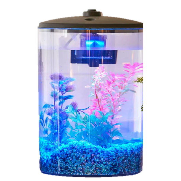 Aqua Culture Plastic Aquarium with LED Light and Power Walmart.com