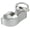 Silver, variant on Women's Platform Wedge Sandals – Open Toe Ankle Strap Buckle Sandals, Lightweight Flatform Dress Sandals, Casual Summer Platform Shoes GEORGINA02 Silver 8