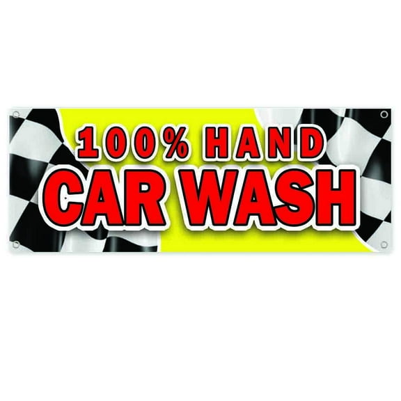 Car Wash 13 oz Vinyl Banner With Metal Grommets