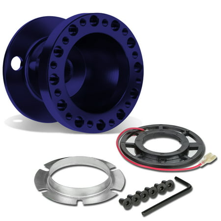 Aluminum Steering Wheel 6-Hole Hub Adaptor Kit (Blue) - Miata / RX7 / RX8 /