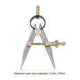 thumbnail image 3 of Calibrador de resorte de 3 pulgadas/75mm, divisor de resorte de acero con fulcro de latón para dibujo en metal y madera, 3 of 5