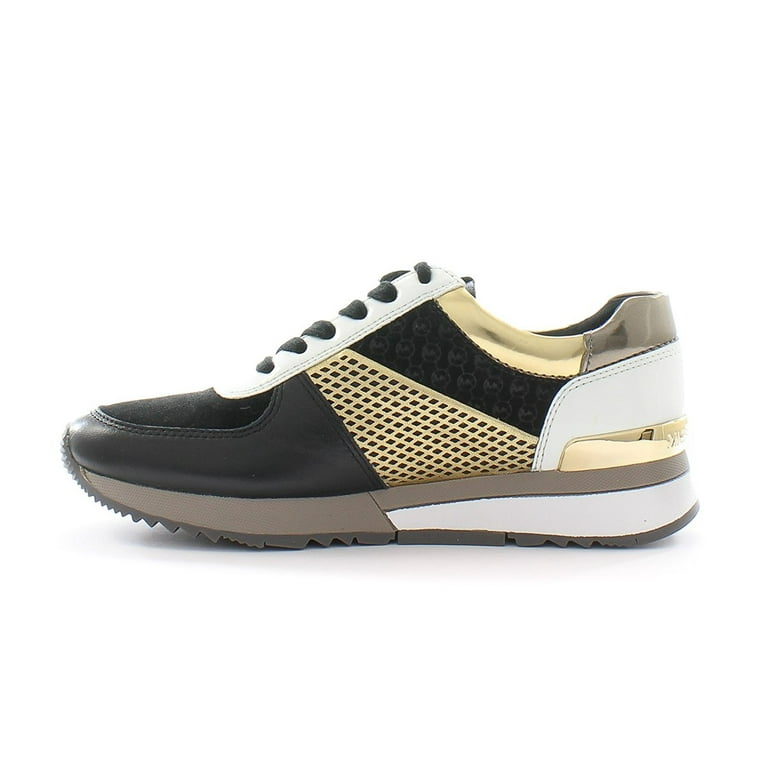 Michael Kors Womens Allie Trainer Leather Low Top Lace Up Fashion